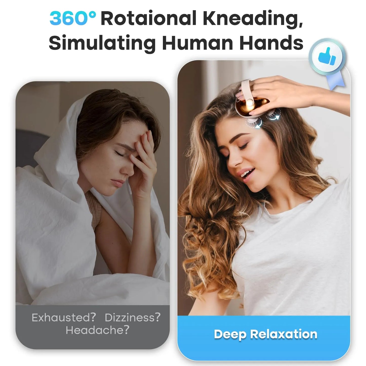 360° Electric Scalp & Body Massager – Deep Cleanse + Boost Hair Growth