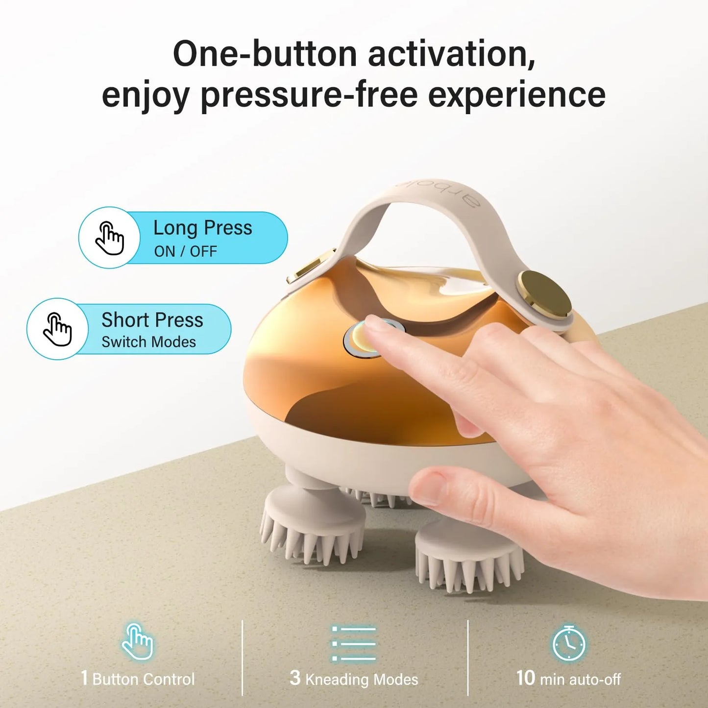 360° Electric Scalp & Body Massager – Deep Cleanse + Boost Hair Growth