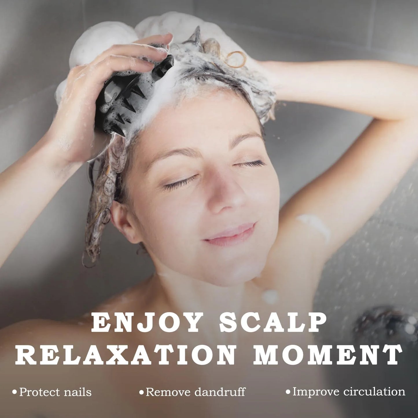 Manual Scalp Massage Brush — Boost Hair Growth & Relaxation