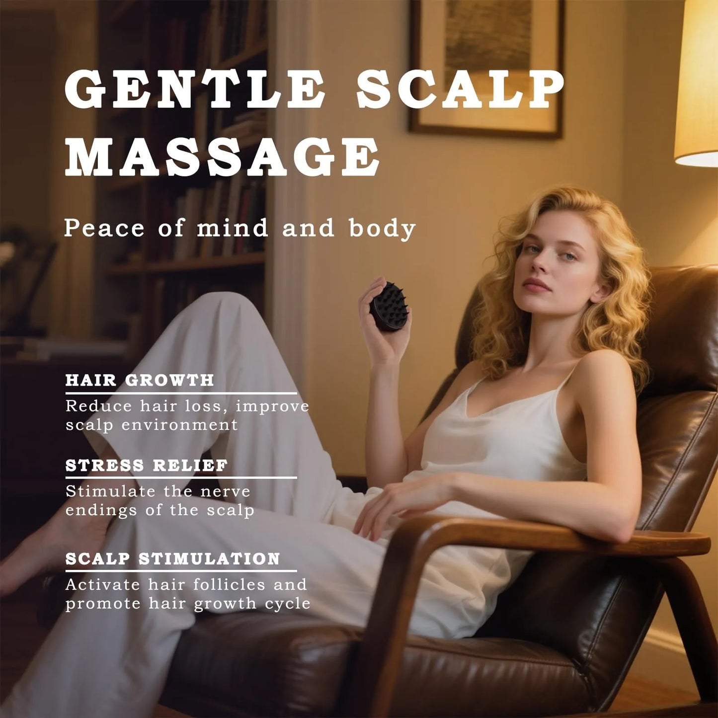 Manual Scalp Massage Brush — Boost Hair Growth & Relaxation