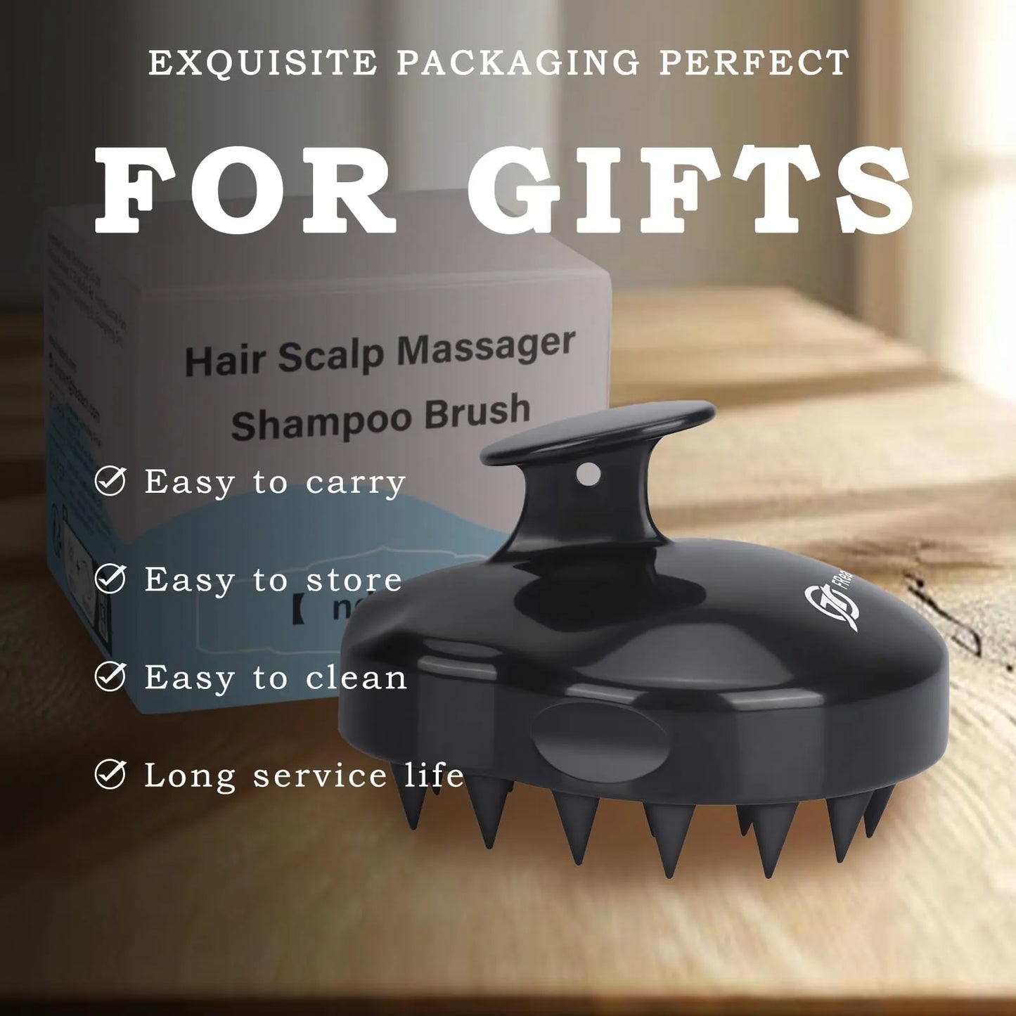 Manual Scalp Massage Brush — Boost Hair Growth & Relaxation