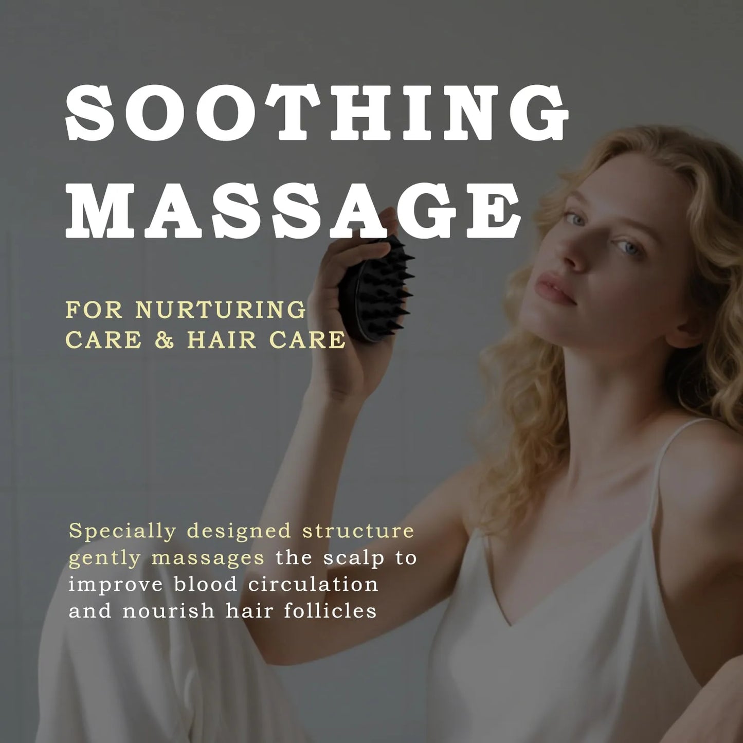Manual Scalp Massage Brush — Boost Hair Growth & Relaxation