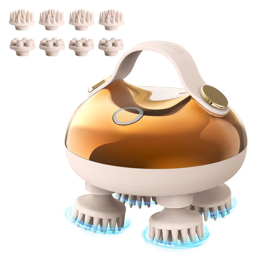 360° Electric Scalp & Body Massager – Deep Cleanse + Boost Hair Growth