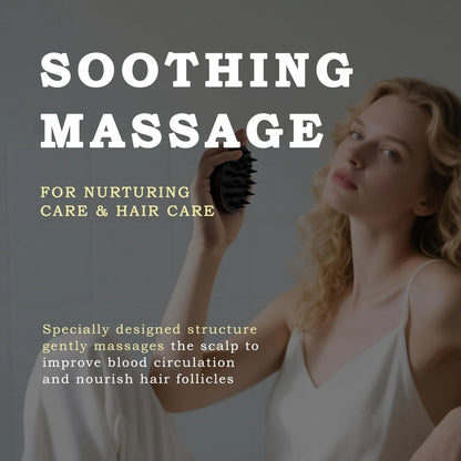 Manual Scalp Massage Brush — Boost Hair Growth & Relaxation